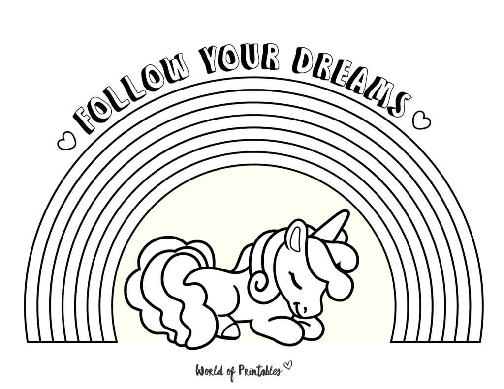 Unicorn Coloring Page 13