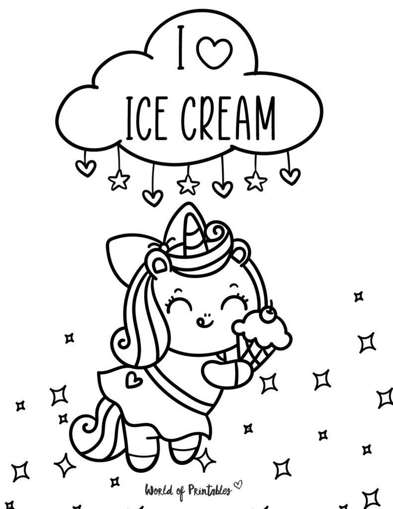 Unicorn Coloring Page 17