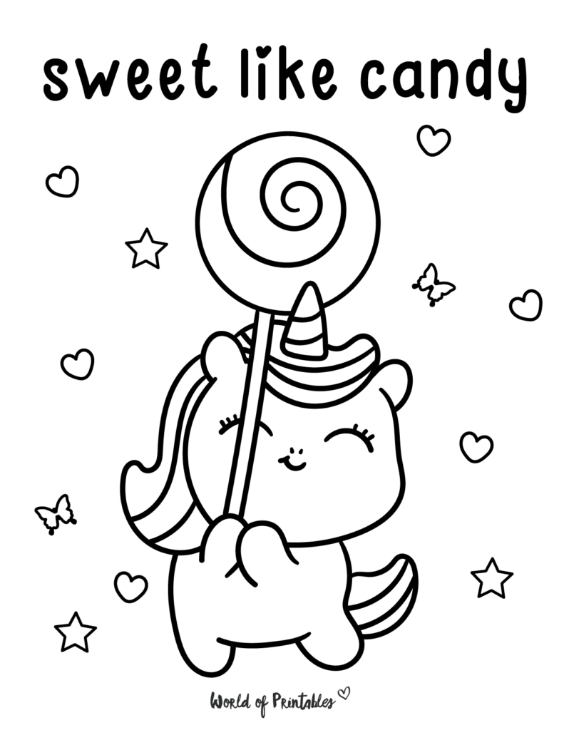 Unicorn Coloring Page 19