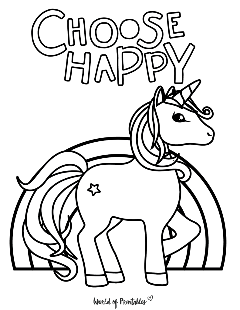 The Best Unicorn Coloring Pages For Kids & Adults - World of Printables