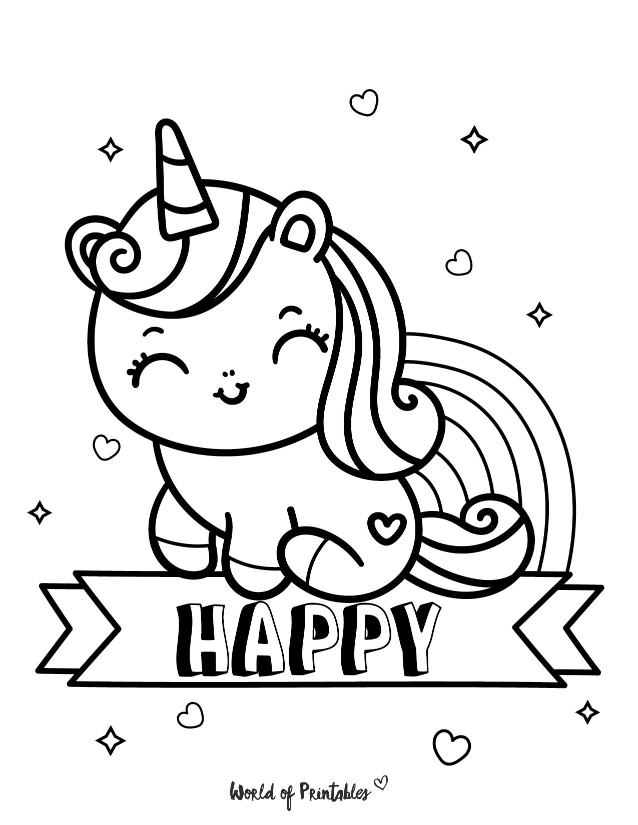 The Best Unicorn Coloring Pages For Kids & Adults   World of ...