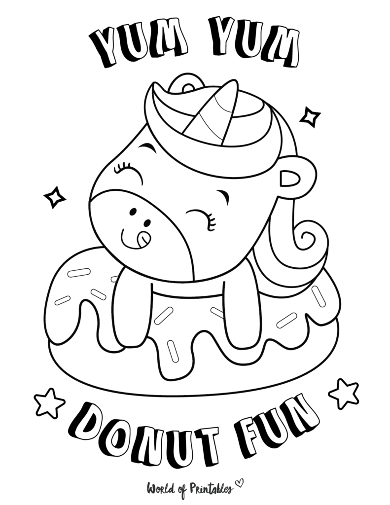 Unicorn Coloring Page 5