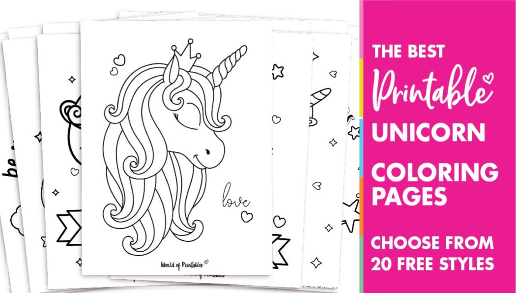 the best unicorn coloring pages for kids adults world