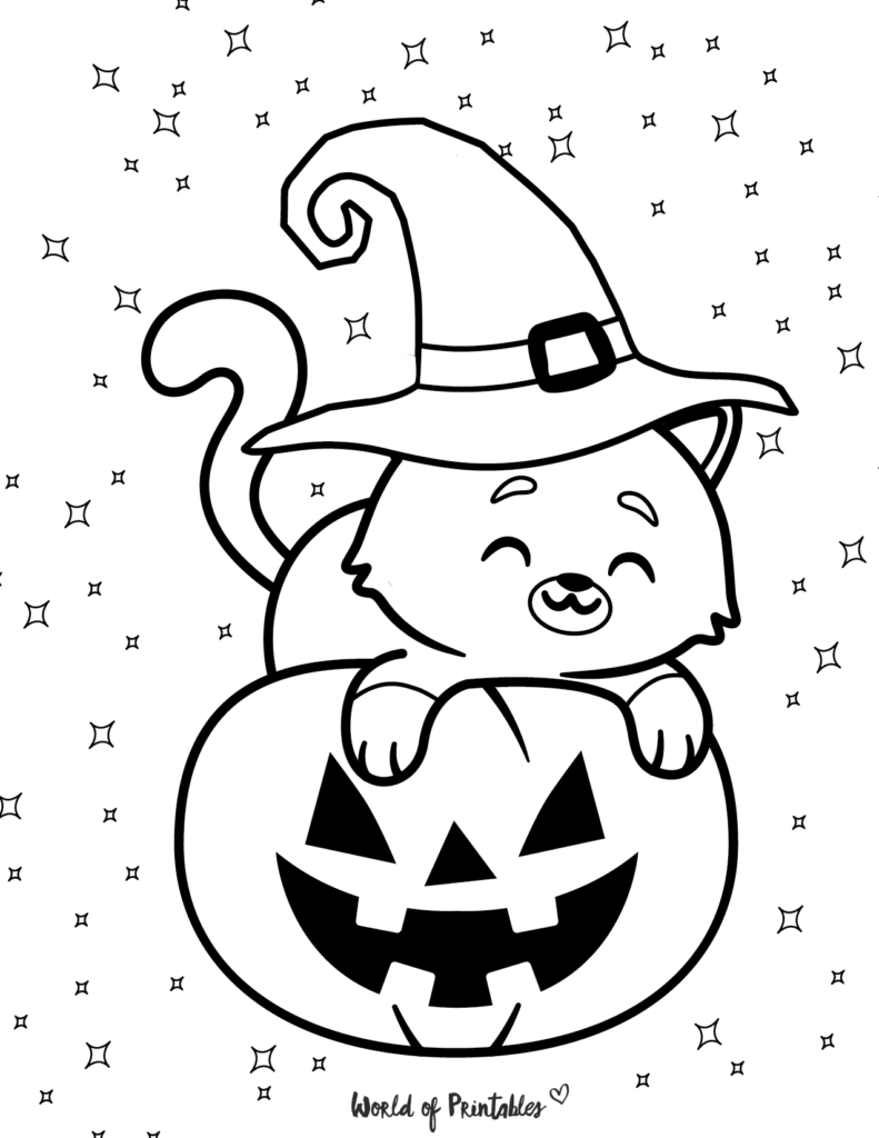 Pumpkin Halloween Coloring Page