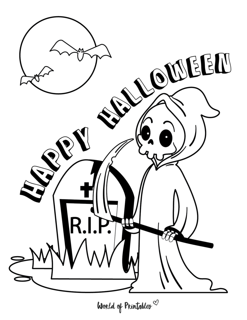 Halloween Coloring Page 7