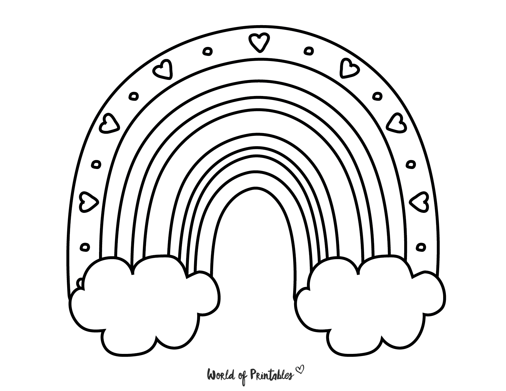 Rainbow Coloring Pages Free Printable Home Design Ideas