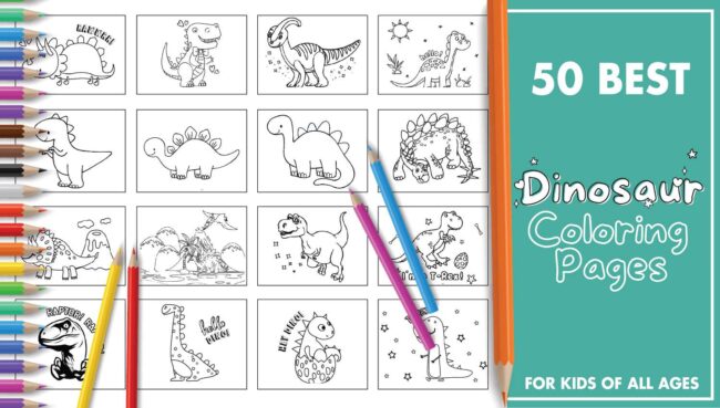 50 Best Dinosaur Coloring Pages