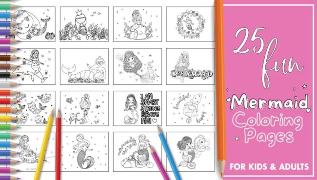 Best Printable Mermaid Coloring Pages