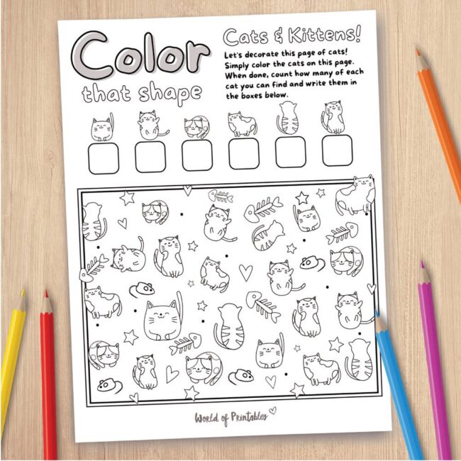 Engaging Cat Coloring Pages Game for Creative Kids and Adults