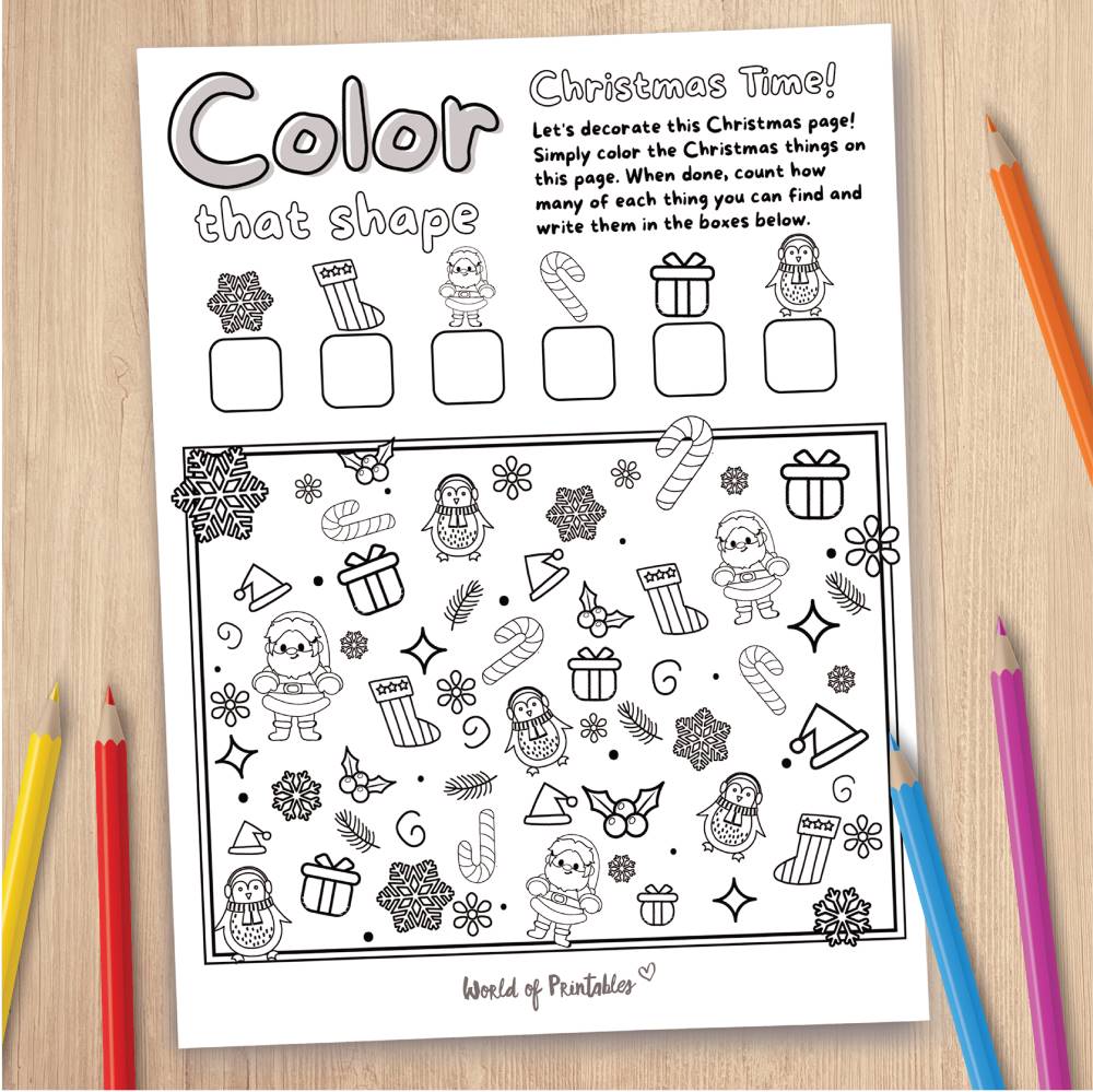 Christmas Coloring Page Game