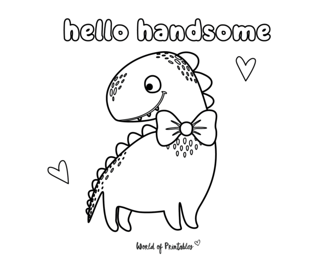 Dinosaur Coloring Pages Cute