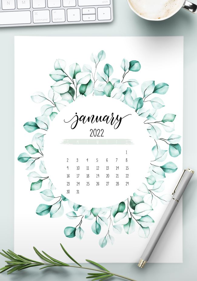 2022 calendar printable world of printables