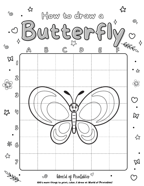 How To Draw A Butterfly 3