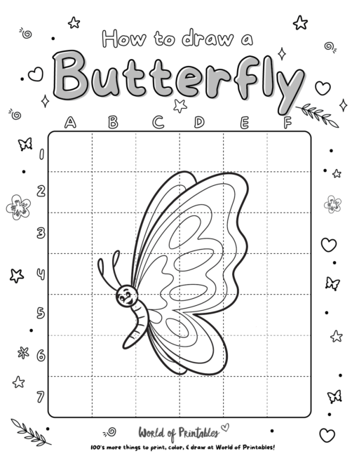 How To Draw A Butterfly 4