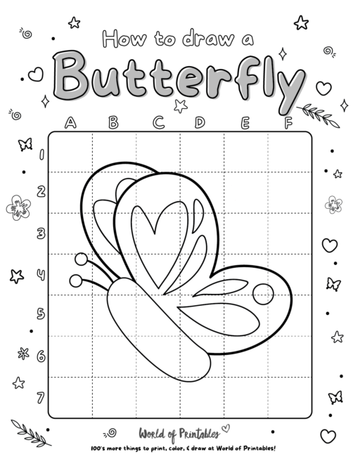 How To Draw A Butterfly