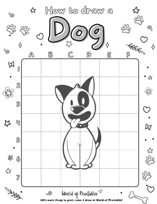 How To Draw A Cute Dog