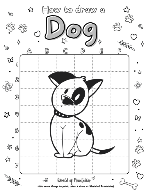 How To Draw A Cartoon Dog