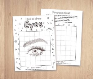 How To Draw Eyes | Easy Step By Step Printable Activities - World of ...