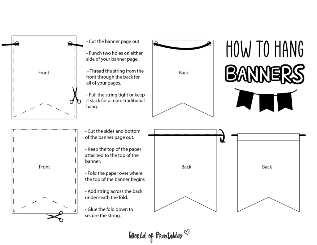 How To Hang Your Banners - World of Printables