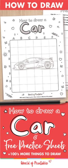 How to draw a car easy