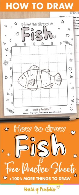 How to draw a fish easy