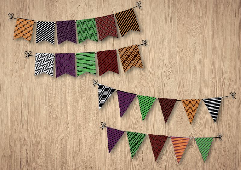 Pattern Halloween Flags