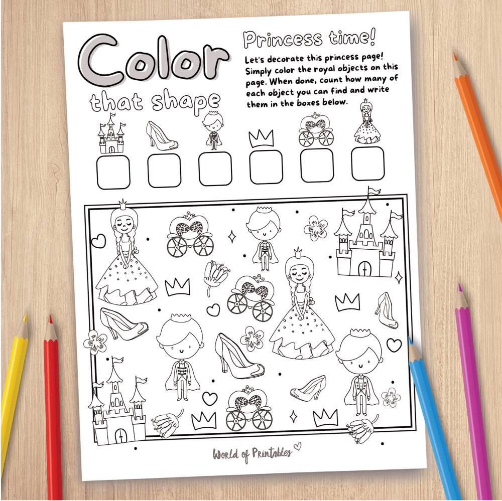 Princess Coloring Page Game