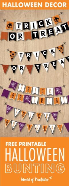 Printable Halloween Bunting