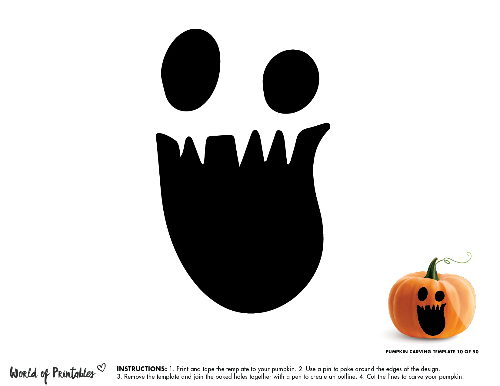 50 Easy Pumpkin Carving Stencils + The Ultimate Guide To Pumpkin Carving