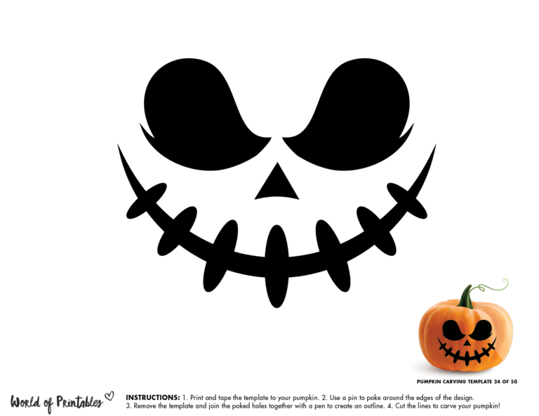 50 Easy Pumpkin Carving Stencils + The Ultimate Guide To Pumpkin Carving