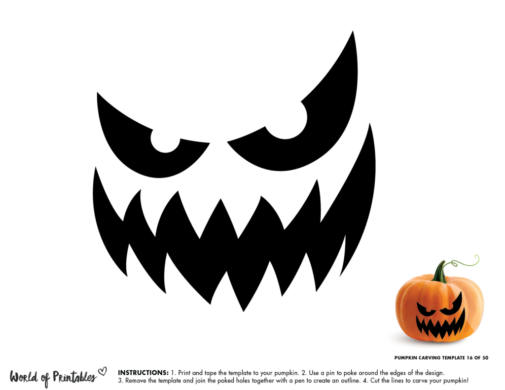 50 Easy Pumpkin Carving Stencils + The Ultimate Guide To Pumpkin Carving