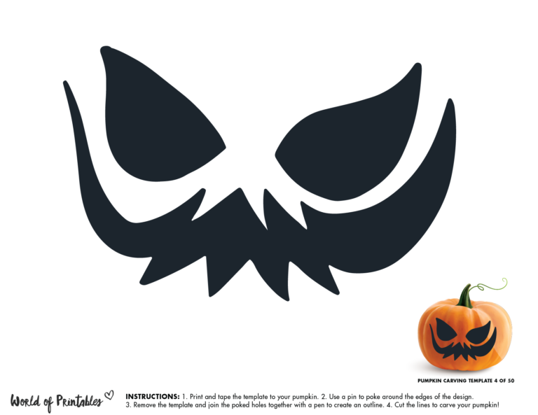 50 Easy Pumpkin Carving Stencils + The Ultimate Guide To Pumpkin Carving