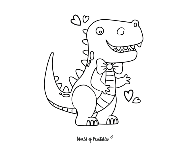 cute dinosaur coloring pages