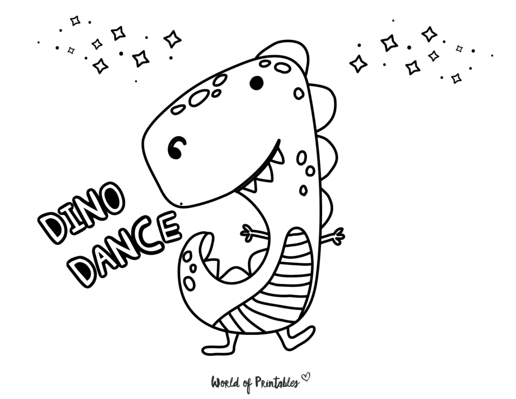 Dinosaur Coloring Pages | 50 Best Pages For Kids - World of Printables