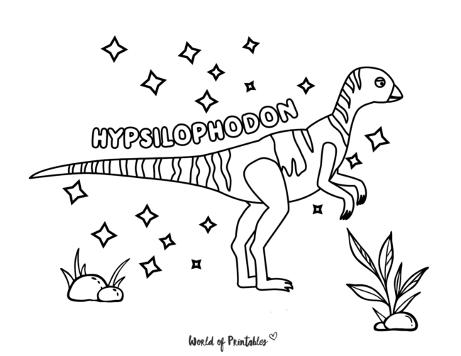hypsilophodon coloring page