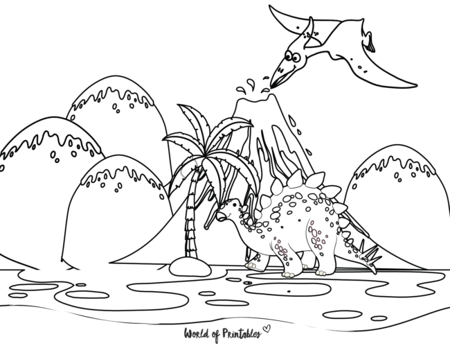 jurassic world colouring pages