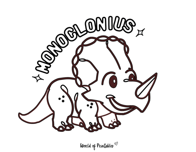 monoclonius coloring page