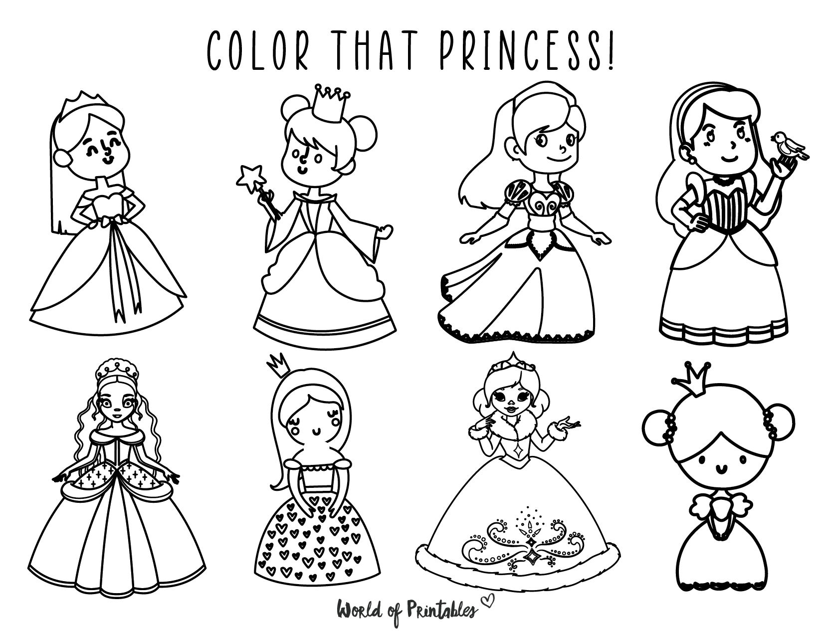 Princess Coloring Pages Free Printable Princess Coloring Pages Free Printable