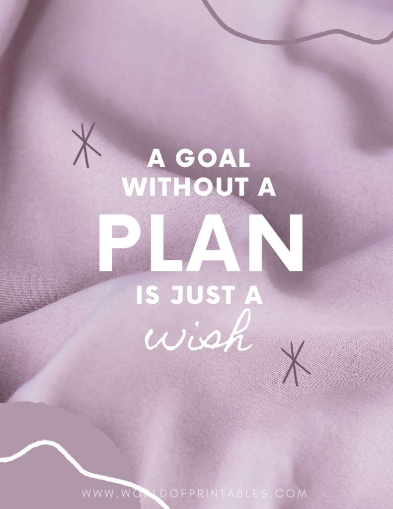 A Goal Without A Plan Is Just A Wish Quote