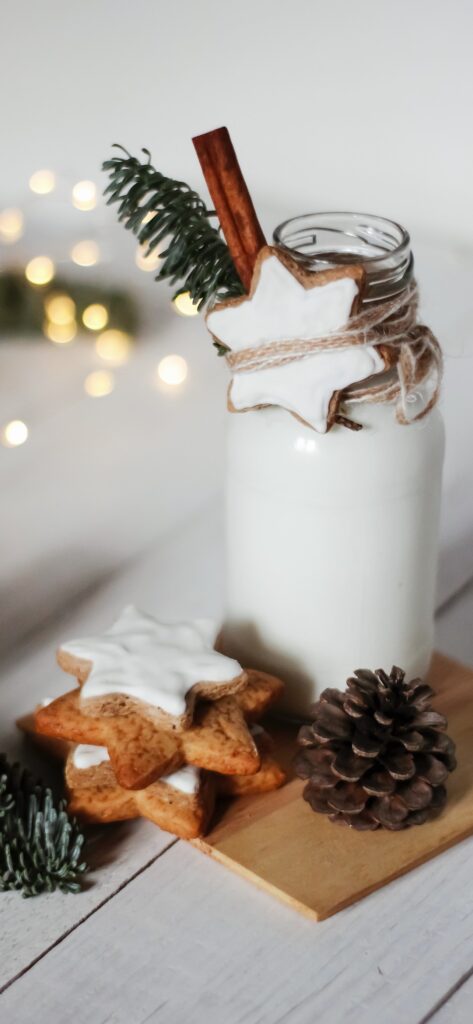 Christmas iPhone Aesthetic Wallpaper Christmas Milk and Cookies