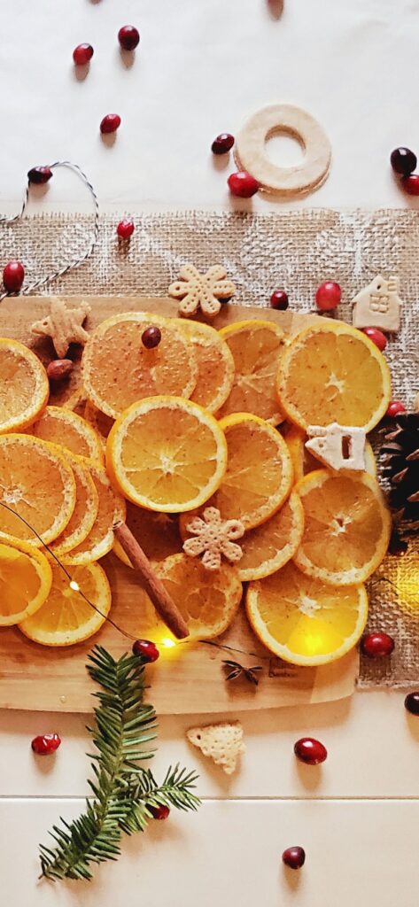 Christmas Wallpaper Oranges