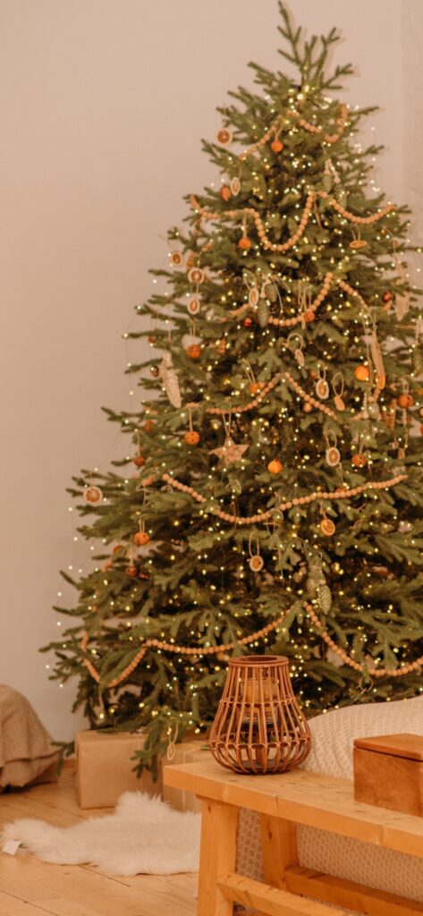 Christmas iPhone Aesthetic Wallpaper Simple Christmas Tree