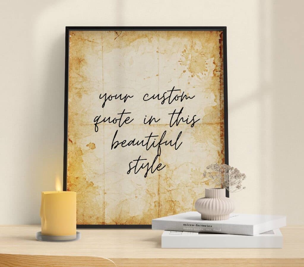 Custom Definition Print Old Paper Style Custom Gift Print Personalized Definition Word Art Custom Word Definition Art