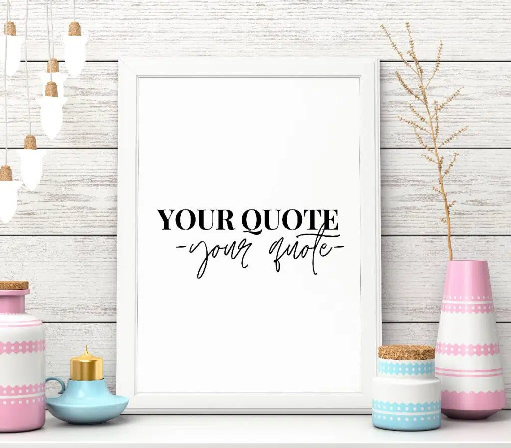 Custom Quote Text Print with Different Font Options Wall Art Prints Home Décor