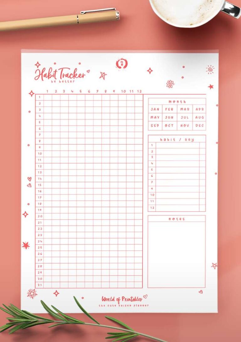 The Kaizen Planner - World of Printables