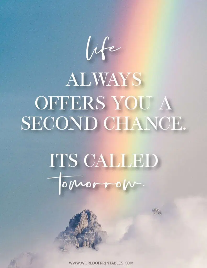 Life Always Offers You A Second Chance Quote