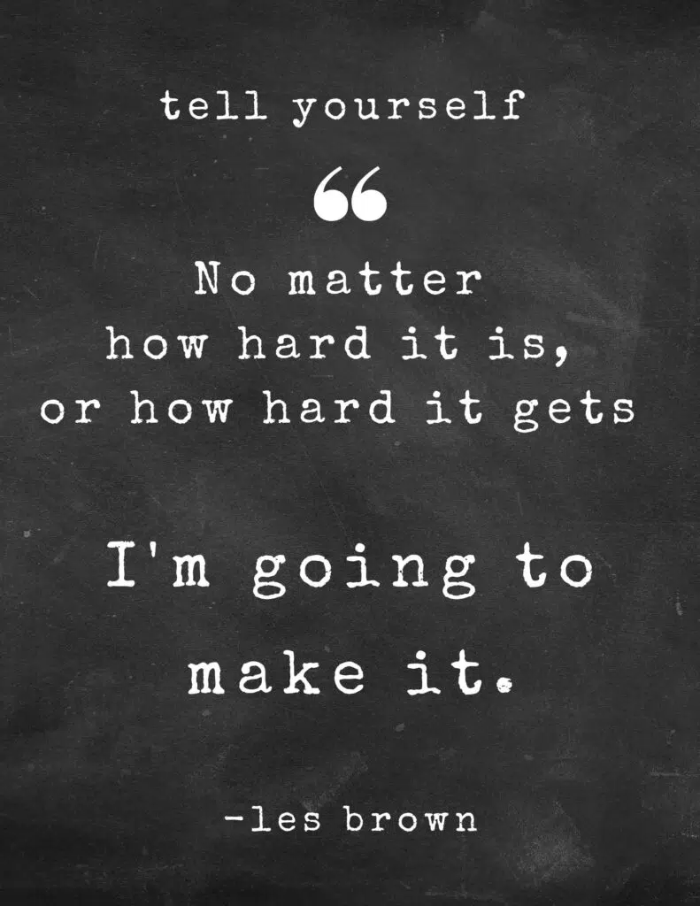 No Matter How Hard It Is Or How Hard It Gets - Les Brown Quotes
