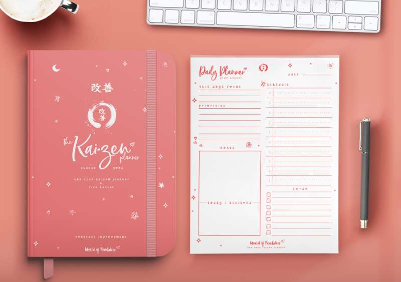 The Cute Kaizen Planner in pink