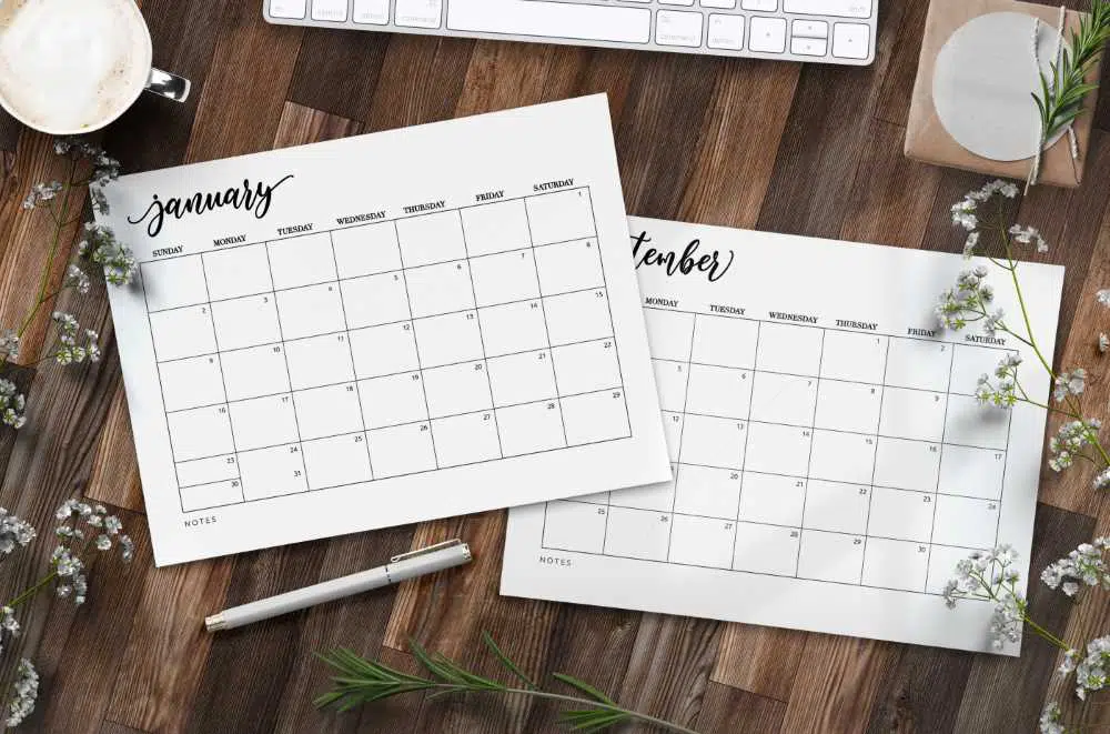 Calendar for 2022 Printable Free Templates