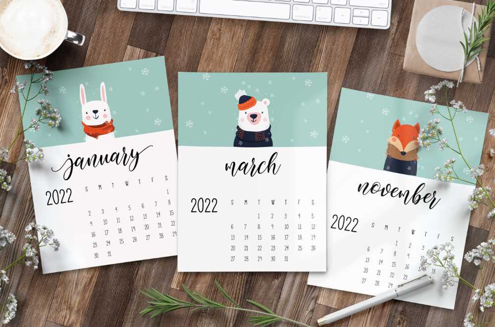 Childrens Calendar for 2022 Printable
